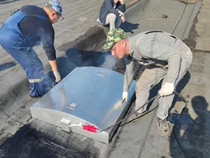 Метод спекания мягкой кровли