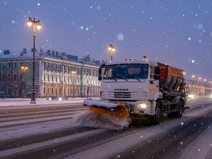 Механизация уборки снега в городе