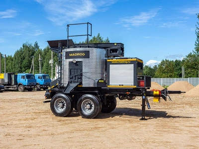 Кохер для литого асфальта Madrog 4500 на прицепе