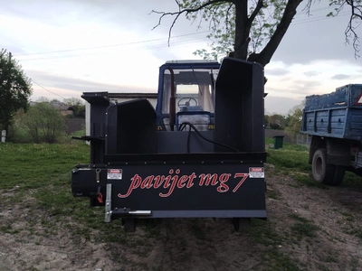Навесной асфальтоукладчик pavijet mg7 на трактор МТЗ