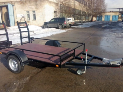 Прицеп для перевозки спецтехники грузоподъемностью 1,2 тонны