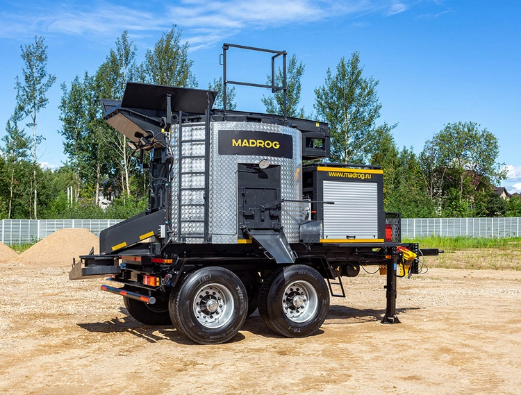 Кохер для литого асфальта Madrog 4500 на прицепе — вид 1