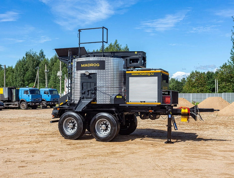 Кохер для литого асфальта Madrog 4500 на прицепе — вид 2
