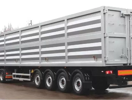 Бортовой четырехосный полуприцеп СМ 8490G6 (зерновоз) гр. 39,5 т