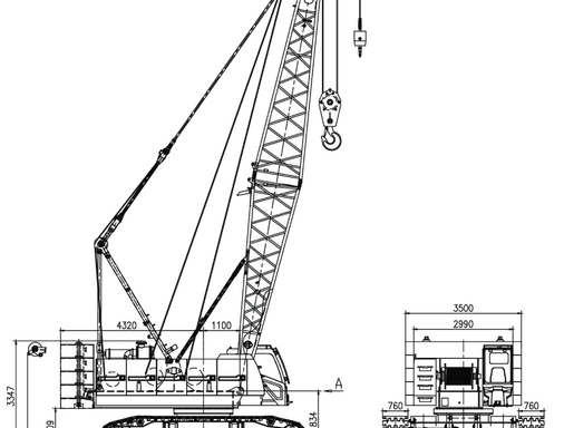 Гусеничный кран Zoomlion ZCC750V